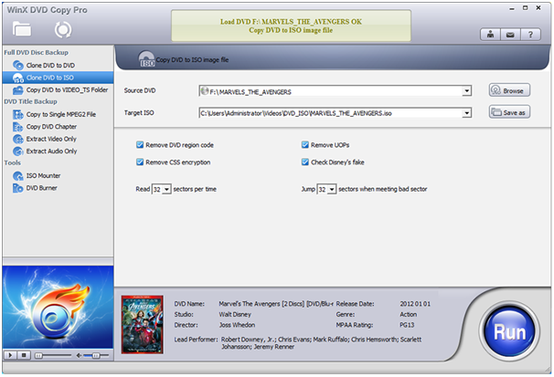 WinX DVD Copy Pro 3.9.8 for windows download free