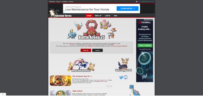 pokemon-vortex.com at WI. Pokémon Vortex v5 - A Free Online Pokémon RPG