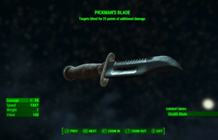 Fallout 4 Pickman's Blade