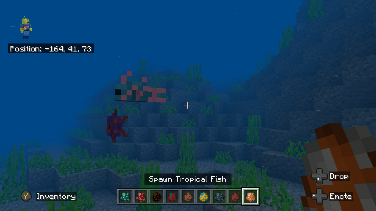 MINECRAFT TROPICAL FISH SPAWN