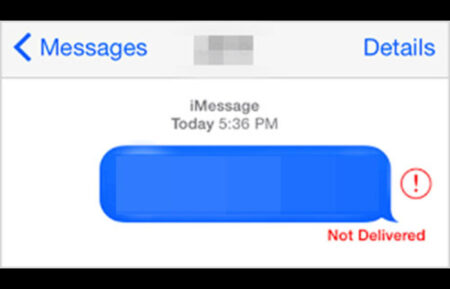 iMessage doesn't say delivered