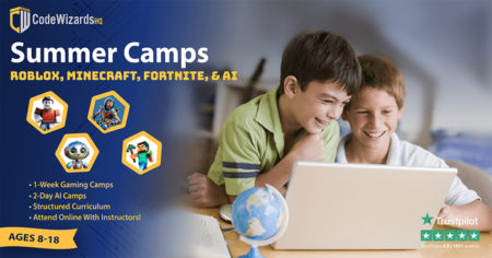 Summer Camps Featuring Minecraft, Roblox, and Fornite at CodeWizardsHQ