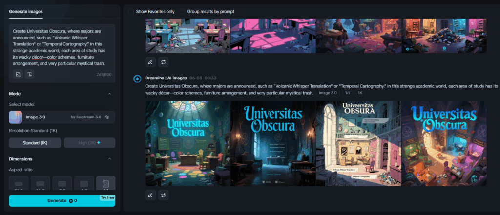 Dorm Room Aesthetics of Imaginary University Majors