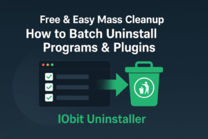 How to Batch Uninstall Programs & Plugins with IObit Uninstaller