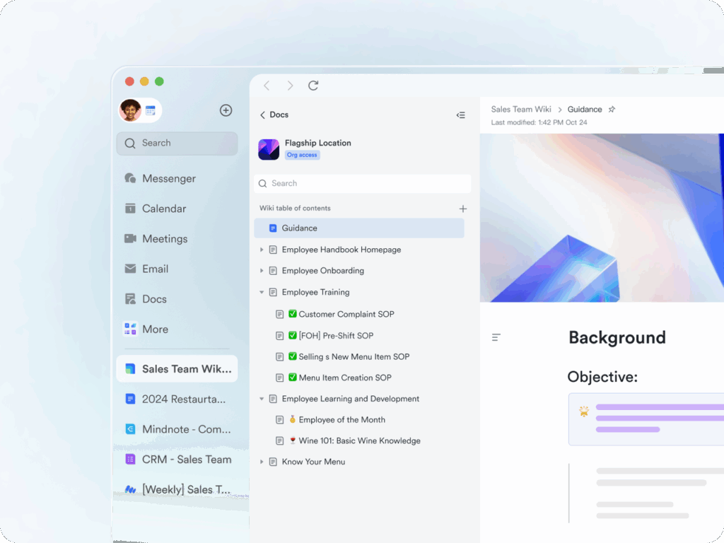 Managing campaign content with Lark Docs